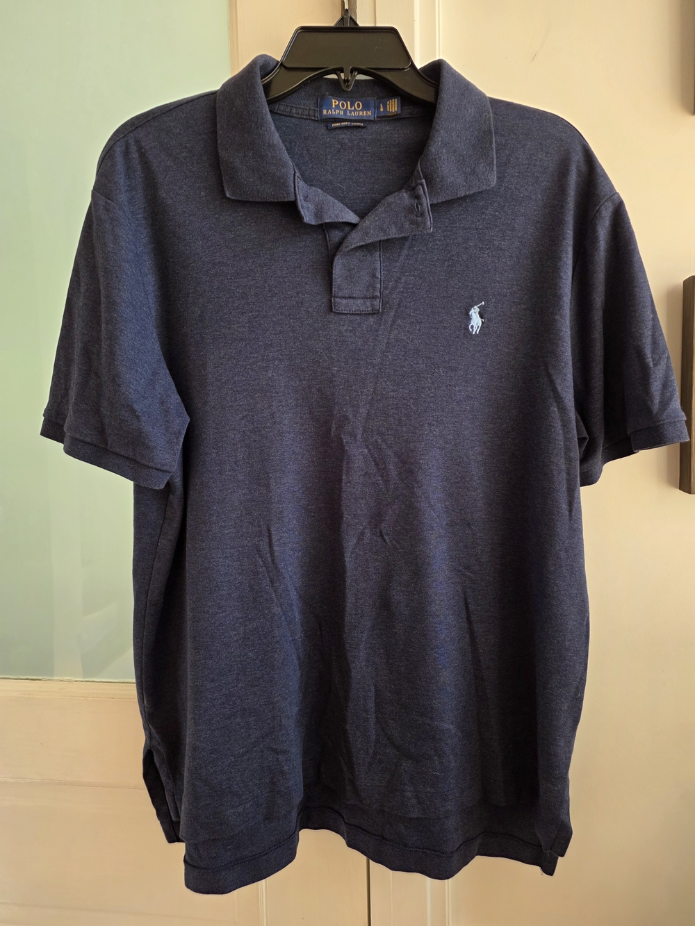 Polo by Ralph Lauren Men’s Dark Navy Polo with Embroidered Large